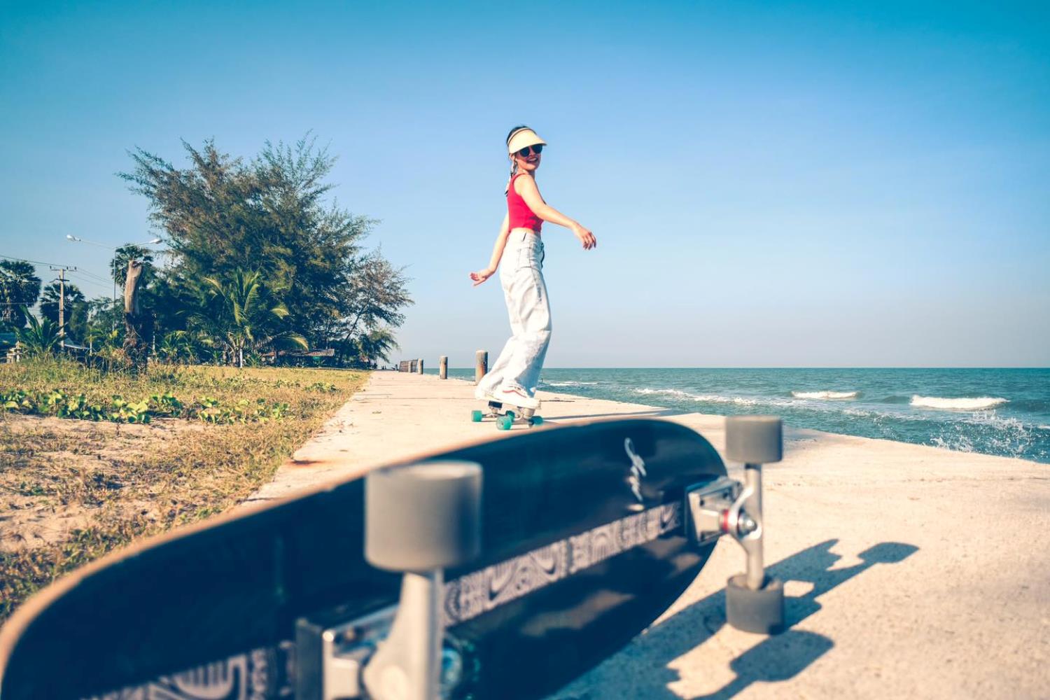 surf skate ชายหาดปราณบุรี